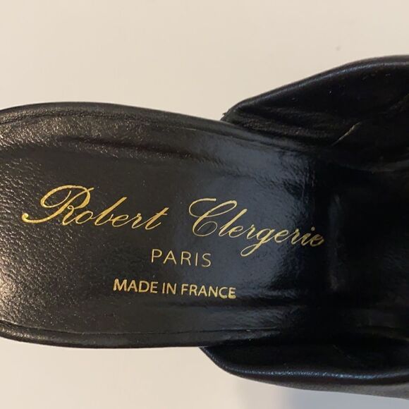 Robert Clergerie Dahra Wedge Sandal Black - Picture 3 of 7